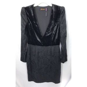 Free People Velvet Floral Combo Dress